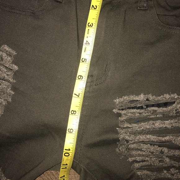 Distressed skinny jeans army green 38 - Picture 6 of 8